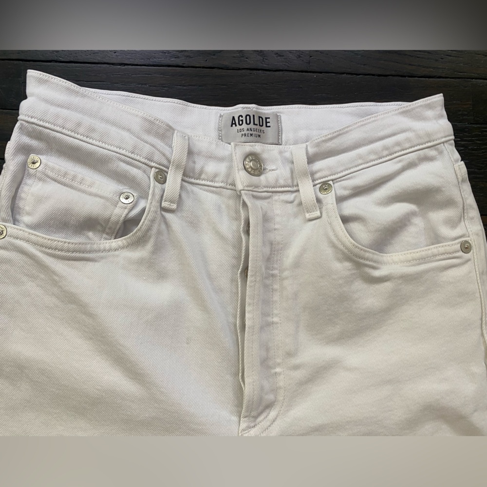 Agolde Riley High Rise Straight Crop Jeans - Picture 6 of 7